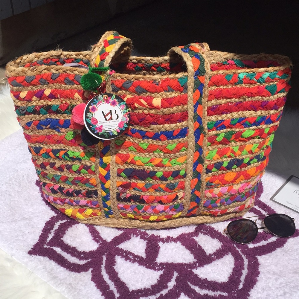🍭✨Super fun colorful 🏖 Beach bag tote 🍭